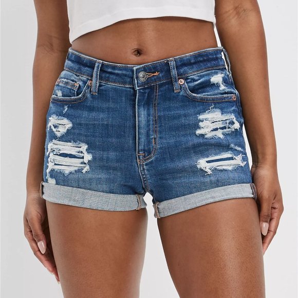 American Eagle Outfitters Pants - American Eagle Ne(x)t Level High Rise. Denim Short Short